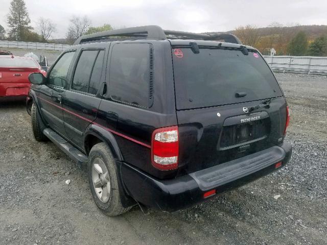 JN8DR09Y73W831985 - 2003 NISSAN PATHFINDER BLACK photo 3