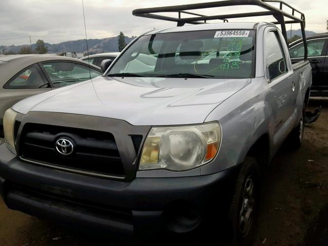 5TENX22N68Z573678 - 2008 TOYOTA TACOMA GRAY photo 2