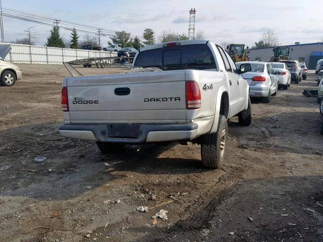 1D7HG38KX4S729855 - 2004 DODGE DAKOTA QUA SILVER photo 4