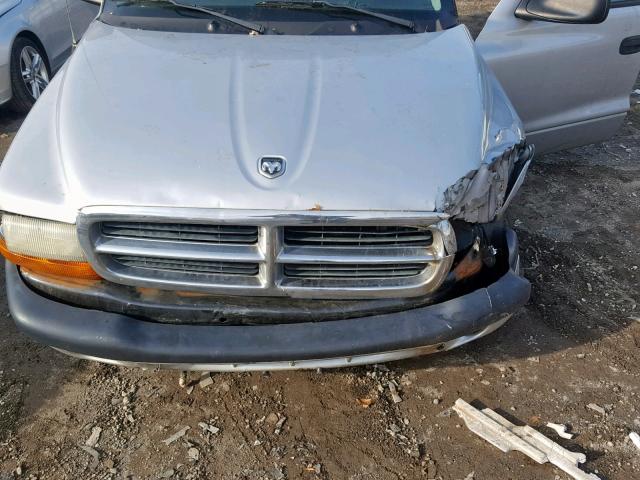 1D7HG38KX4S729855 - 2004 DODGE DAKOTA QUA SILVER photo 7