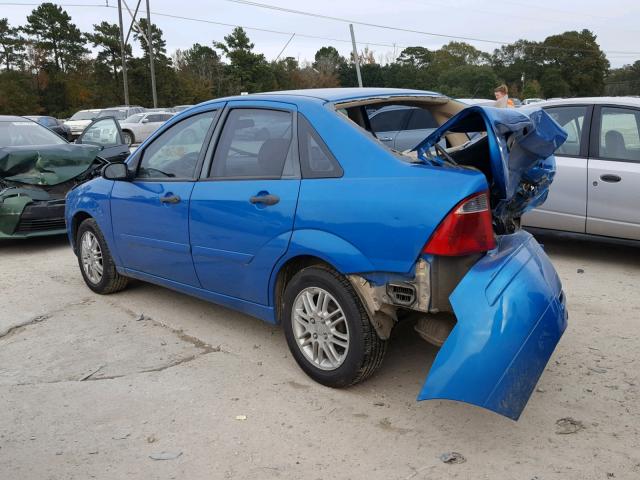 1FAFP34N37W206911 - 2007 FORD FOCUS ZX4 BLUE photo 3