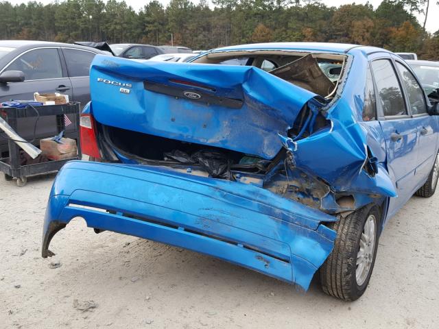 1FAFP34N37W206911 - 2007 FORD FOCUS ZX4 BLUE photo 9