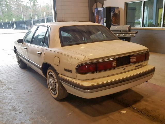 1G4HP53L1NH453047 - 1992 BUICK LESABRE CU WHITE photo 3