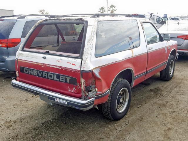 1GNCS18Z8K8229246 - 1989 CHEVROLET BLAZER S10 TWO TONE photo 4