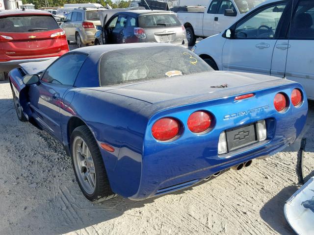 1G1YY12S725108064 - 2002 CHEVROLET CORVETTE Z BLUE photo 3