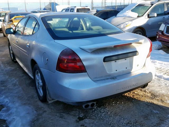 2G2WP522241120365 - 2004 PONTIAC GRAND PRIX SILVER photo 3