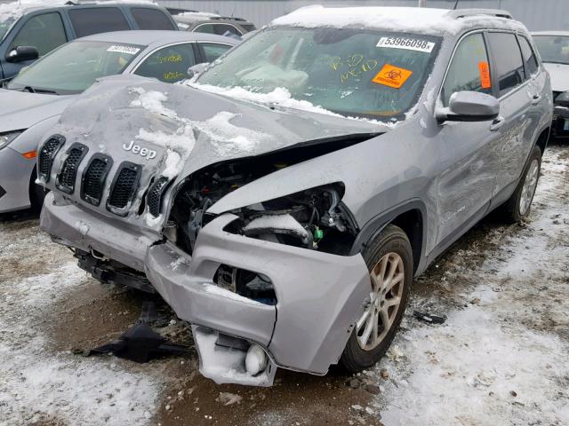 1C4PJMCS6FW765347 - 2015 JEEP CHEROKEE L SILVER photo 2