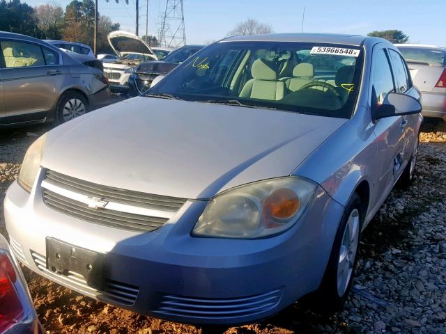 1G1AL58F387120436 - 2008 CHEVROLET COBALT LT SILVER photo 2