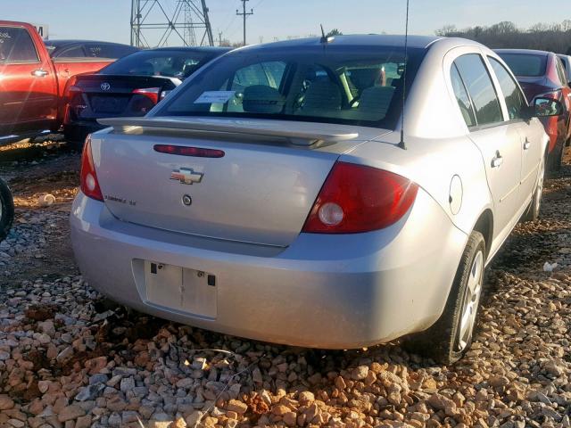 1G1AL58F387120436 - 2008 CHEVROLET COBALT LT SILVER photo 4