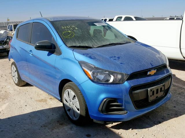 KL8CB6SAXJC468973 - 2018 CHEVROLET SPARK LS BLUE photo 1