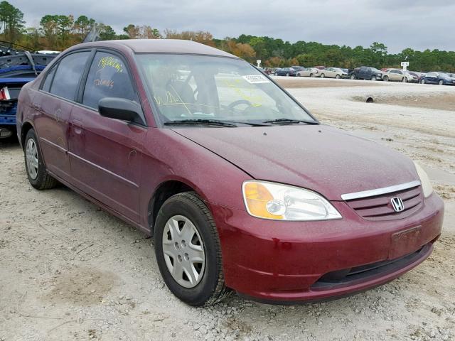 2HGES16543H551400 - 2003 HONDA CIVIC LX BURGUNDY photo 1