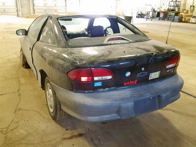 3G1JC1244XS834110 - 1999 CHEVROLET CAVALIER B BLACK photo 3