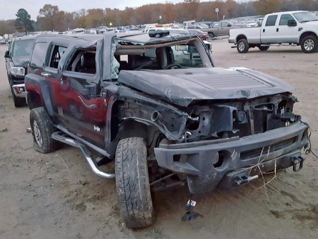 5GTDN13E478159723 - 2007 HUMMER H3 BLACK photo 1