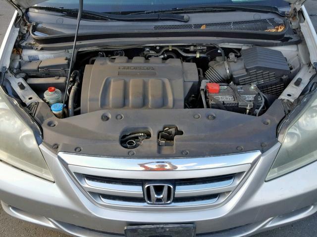 5FNRL38267B126140 - 2007 HONDA ODYSSEY LX SILVER photo 7