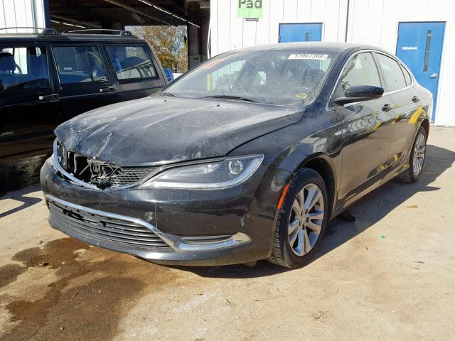 1C3CCCAB1FN616411 - 2015 CHRYSLER 200 LIMITE BLACK photo 2