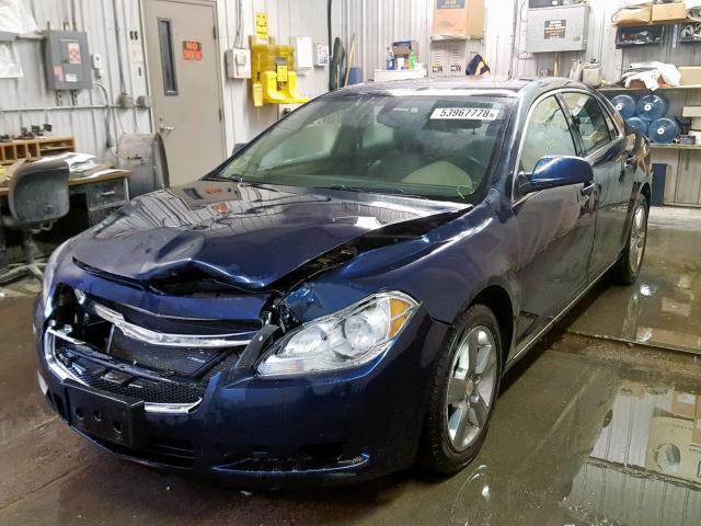 1G1ZD5EB4AF299230 - 2010 CHEVROLET MALIBU 2LT BLUE photo 2