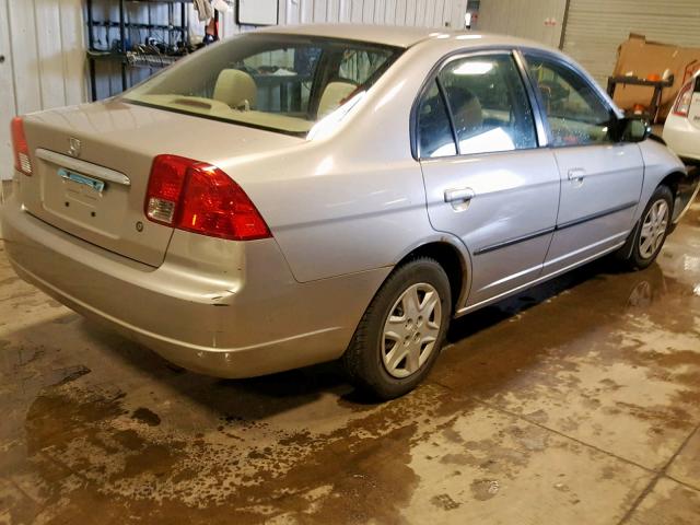 2HGES16463H904856 - 2003 HONDA CIVIC DX SILVER photo 4