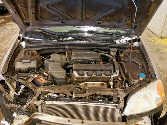 2HGES16463H904856 - 2003 HONDA CIVIC DX SILVER photo 7