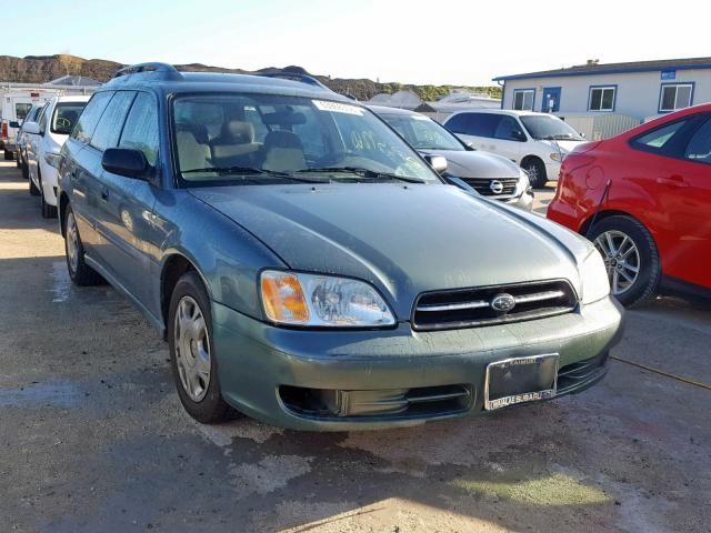 4S3BH635127303925 - 2002 SUBARU LEGACY L GREEN photo 1