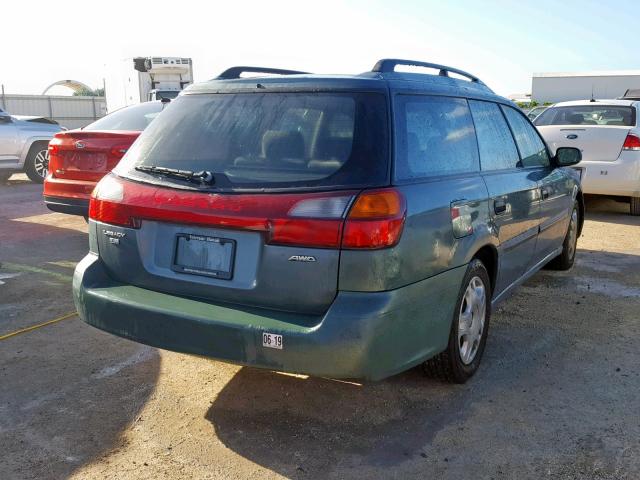 4S3BH635127303925 - 2002 SUBARU LEGACY L GREEN photo 4