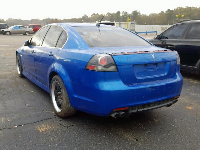 6G2EC57Y79L177637 - 2009 PONTIAC G8 GT BLUE photo 3