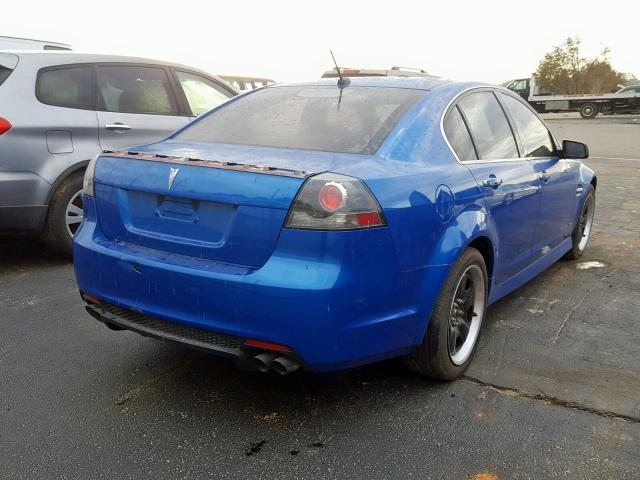 6G2EC57Y79L177637 - 2009 PONTIAC G8 GT BLUE photo 4