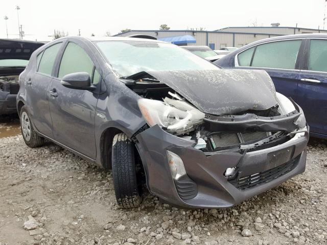 JTDKDTB35G1125795 - 2016 TOYOTA PRIUS C GRAY photo 1