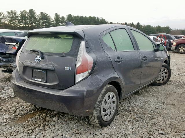 JTDKDTB35G1125795 - 2016 TOYOTA PRIUS C GRAY photo 4