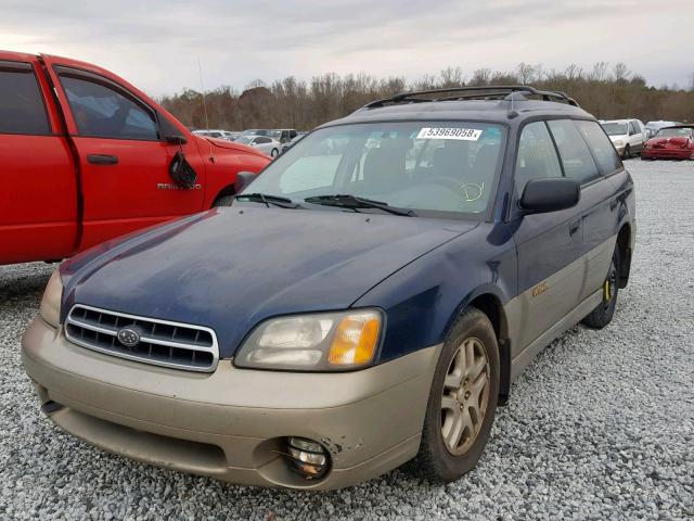 4S3BH665017603062 - 2001 SUBARU LEGACY OUT BLUE photo 2