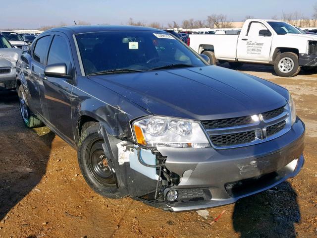 1B3BD2FG0BN621615 - 2011 DODGE AVENGER LU GRAY photo 1