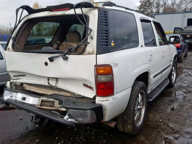 1GKEK13Z23J132602 - 2003 GMC YUKON WHITE photo 4