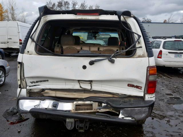 1GKEK13Z23J132602 - 2003 GMC YUKON WHITE photo 9