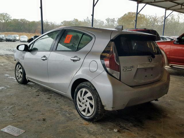 JTDKDTB36F1585224 - 2015 TOYOTA PRIUS C SILVER photo 3