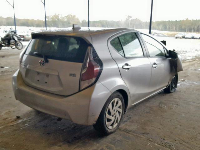 JTDKDTB36F1585224 - 2015 TOYOTA PRIUS C SILVER photo 4