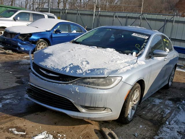 1C3CCCAB7FN609527 - 2015 CHRYSLER 200 LIMITE BLUE photo 2