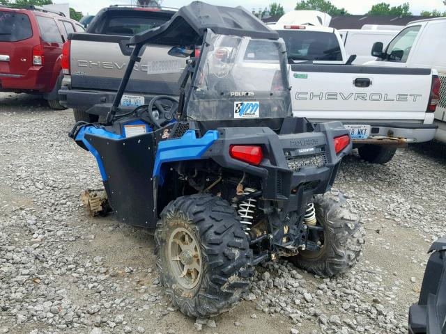 4XADAA573F7140612 - 2015 POLARIS ACE 570 BLUE photo 3