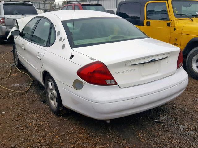 1FAFP55U11A274114 - 2001 FORD TAURUS SES WHITE photo 3