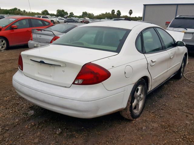 1FAFP55U11A274114 - 2001 FORD TAURUS SES WHITE photo 4