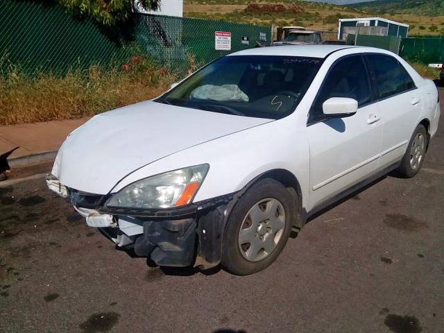 1HGCM56486A086154 - 2006 HONDA ACCORD LX WHITE photo 2