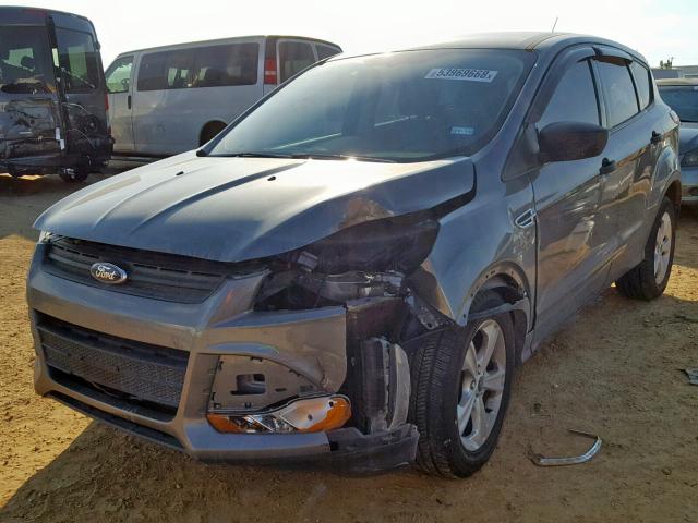 1FMCU0F71EUD16704 - 2014 FORD ESCAPE S GRAY photo 2