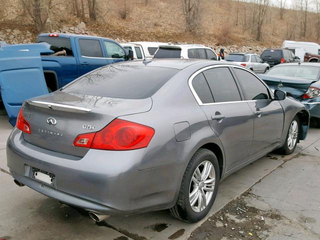 JN1DV6AR2CM860498 - 2012 INFINITI G25 CHARCOAL photo 4