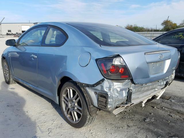 JTKDE177370177155 - 2007 TOYOTA SCION TC ლურჯი ფოტო 3