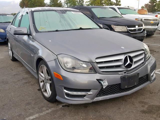 WDDGF4HB5CR223537 - 2012 MERCEDES-BENZ C 250 GRAY photo 1