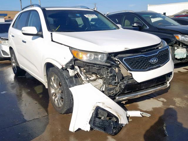 5XYKW4A23BG128390 - 2011 KIA SORENTO SX WHITE photo 1