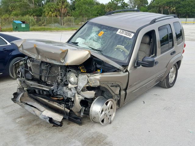 1J8GL58K13W682177 - 2003 JEEP LIBERTY LI GOLD photo 2