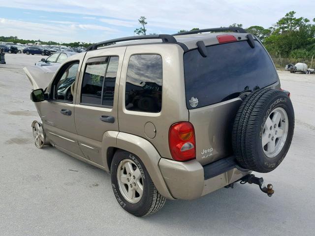 1J8GL58K13W682177 - 2003 JEEP LIBERTY LI GOLD photo 3