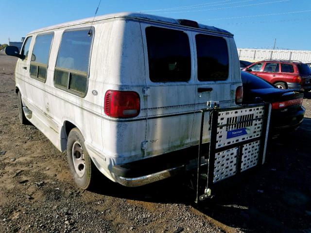 2D6WB11ZX3K530612 - 2003 DODGE RAM VAN B1 WHITE photo 3