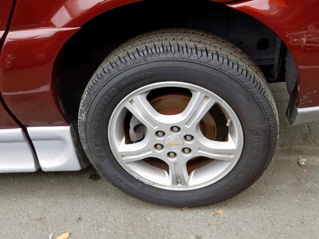 1GBDV13W68D116577 - 2008 CHEVROLET UPLANDER I 勃艮第红 照片 9