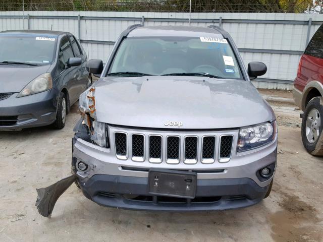 1C4NJCBB3ED741553 - 2014 JEEP COMPASS SP SILVER photo 9