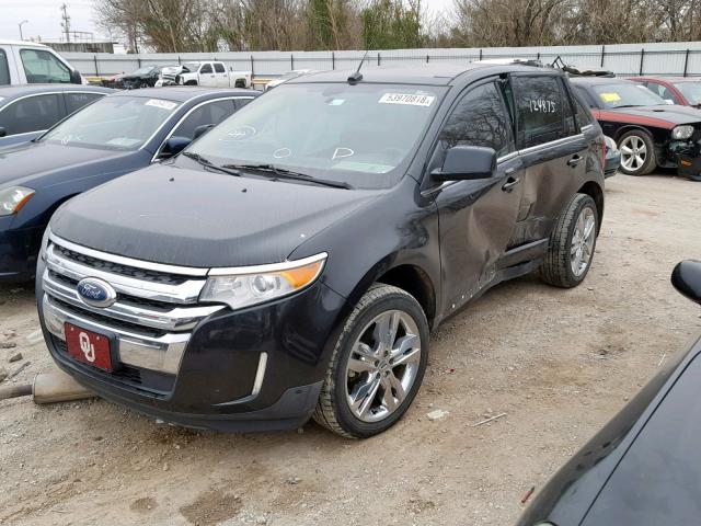 2FMDK4KC6BBA15996 - 2011 FORD EDGE LIMIT BLACK photo 2